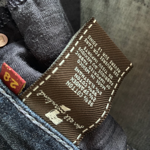 7 FOR ALL MANKIND Skinny Studded Jeans 28 EUC - Picture 8 of 8